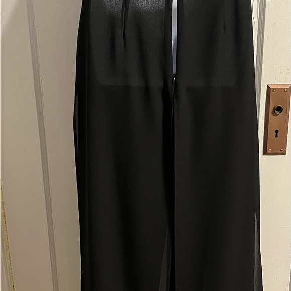 Vintage Set Palazzo Pant w/ Sequined Lace Top Set - Picture 9 of 9